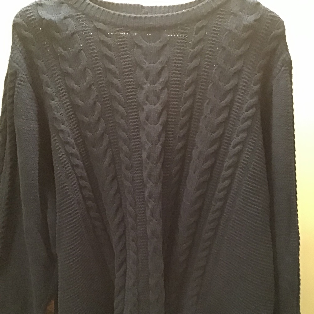 Slate blue jjill chenille  sweater 3x